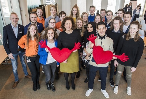 Brainstormen met de minister van Onderwijs