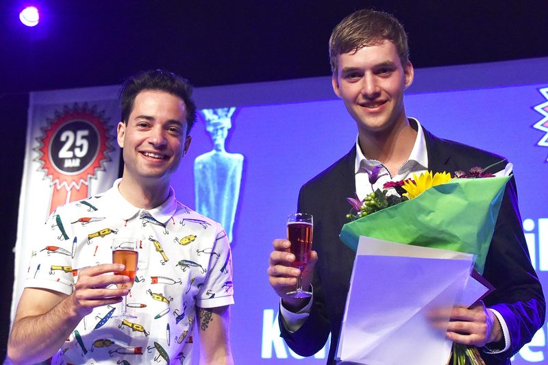 Ruben en Valerio bij de uitreiking Koning Willem I College Awards